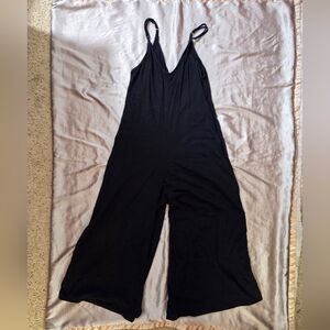 Black Cotton Jumpsuit